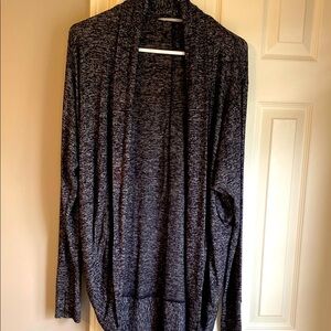 Athleta Women's Gray Open-Front Cardigan